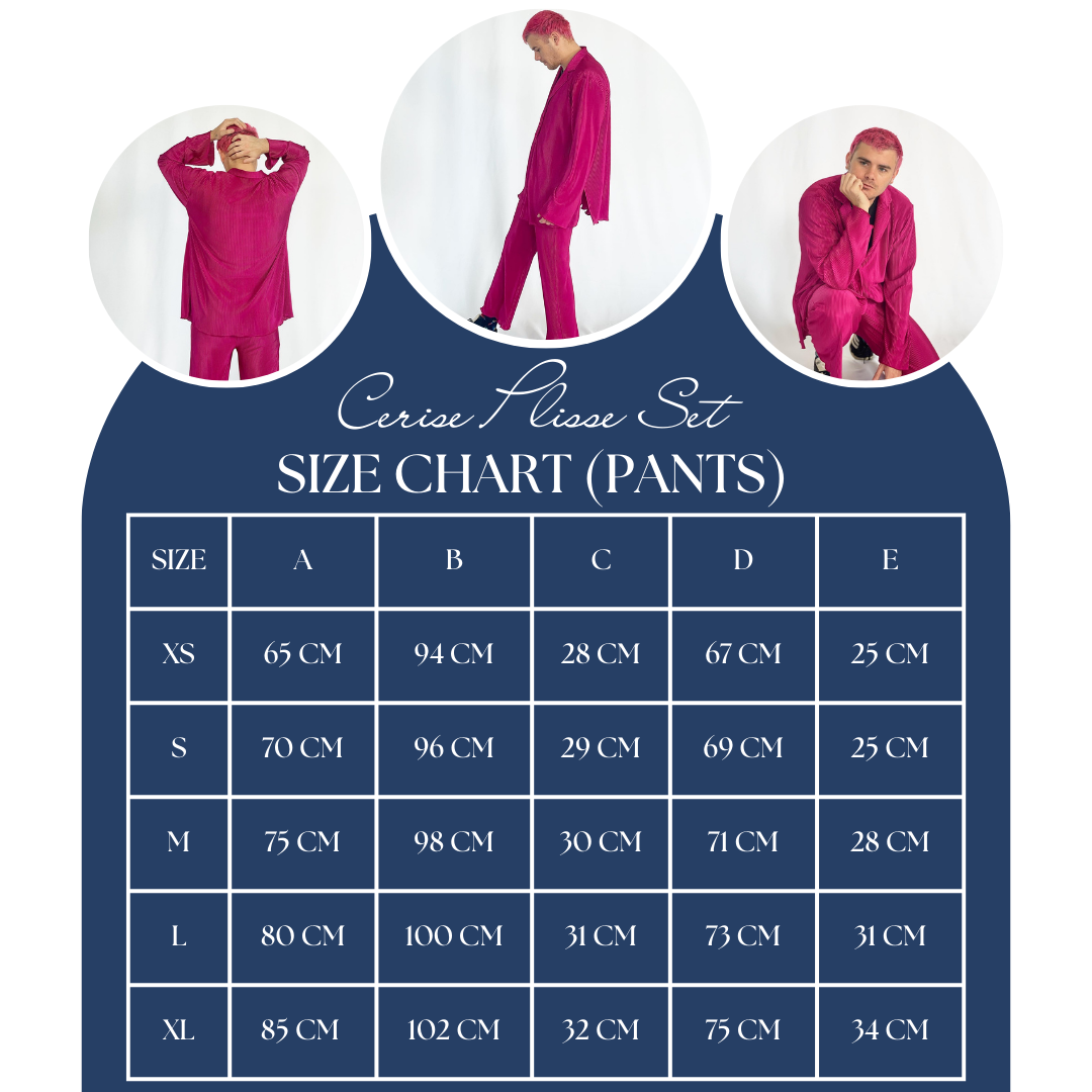 Cerise Plisse Set