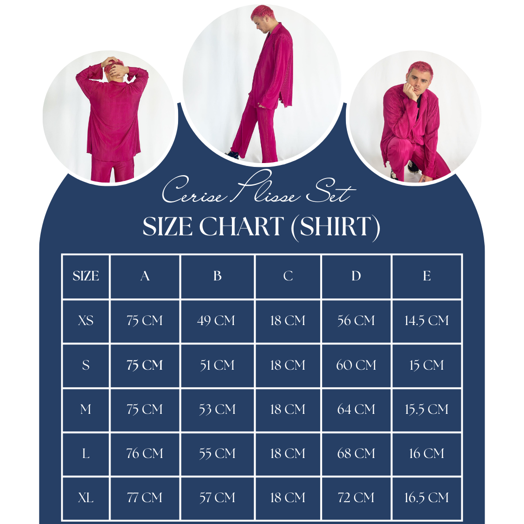 Cerise Plisse Set