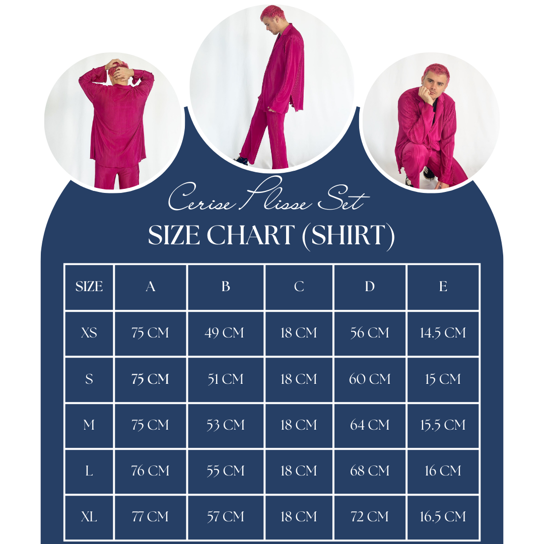 Cerise Plisse Shirt